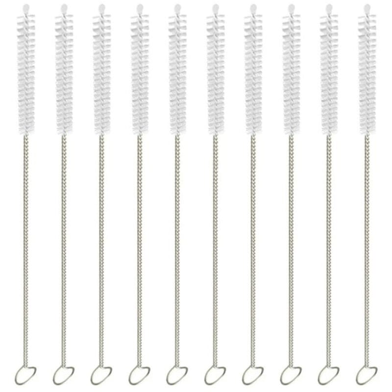 Cepillo para tubos y pajitas Pajitas para botellas de acero inoxidable Cepillos de limpieza Taza para bebes Cepillo de nylon barato