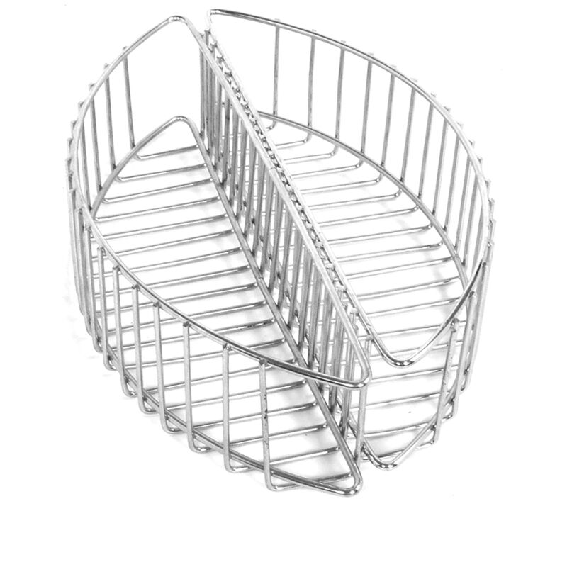 Cesta de acero para almacenar carbón y leña para la barbacoa 2 piezas - acero cromado - Central Park barato