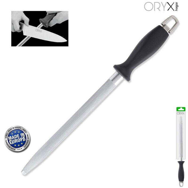 Chaira afiladora ovalada 25 cm. negra. barato