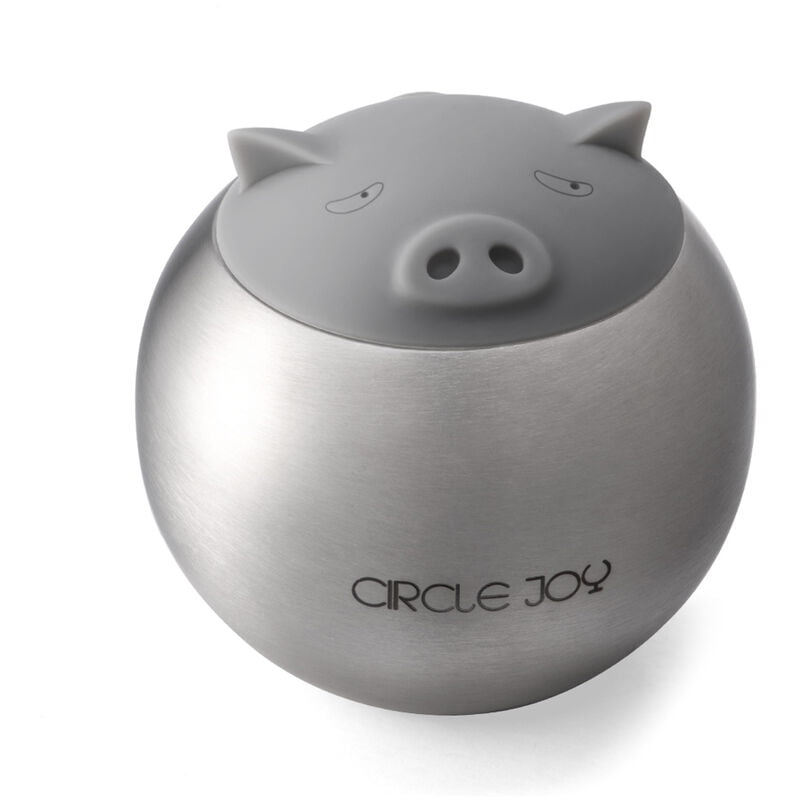 Circulo Joy Abrebotellas de cerveza Cerdo redondo Acero inoxidable Forma encantadora creativa Facil apertura con nevera Regalo magnetico Decoracion barato