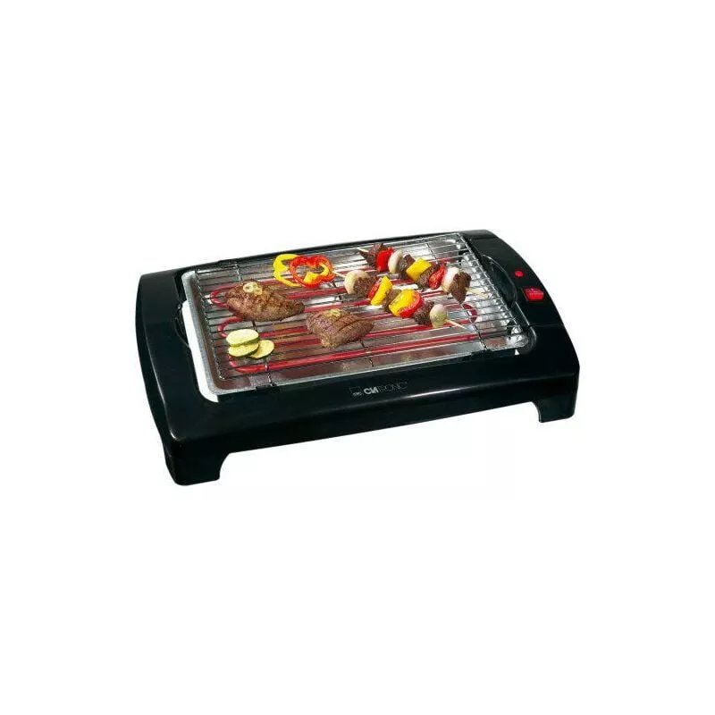 Clatronic Bq 2977 Barbacoa Eléctrica, Parrilla Cromada De 35,5 X 24,5 Cm, 2000 W, Aluminio, Negro En Oferta Clatronic Bq 2977 Barbacoa Eléctrica