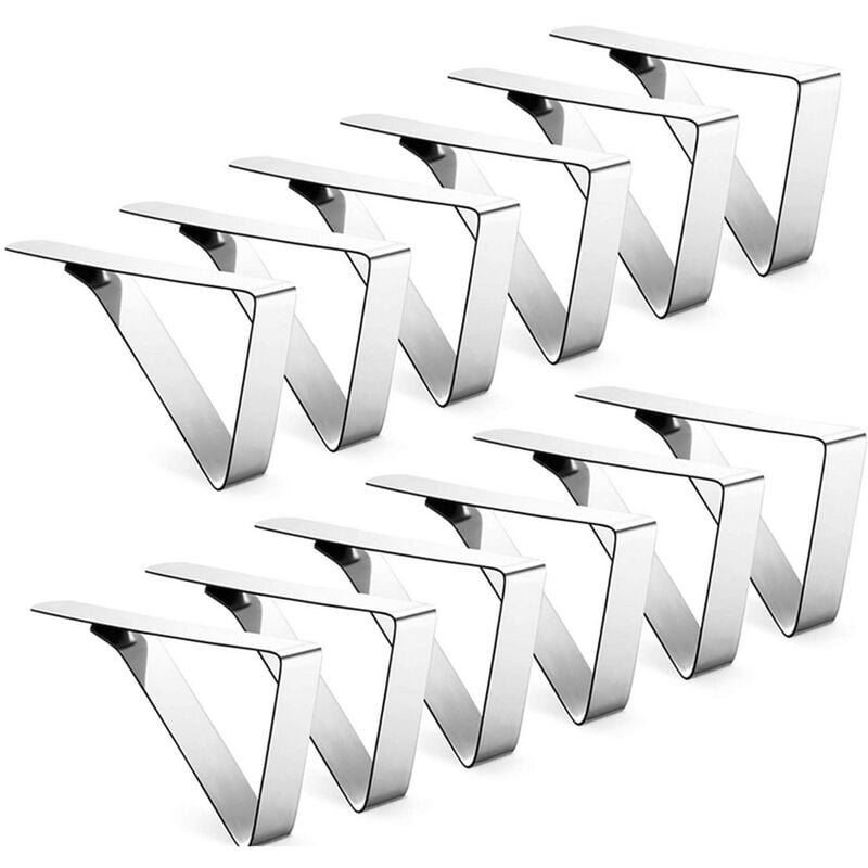 Clips de mantel de acero inoxidable de 12 piezas