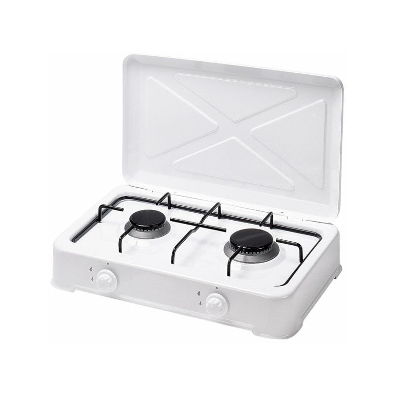 Cocina Gas Esmaltada Blanca 2 Fuegos barato