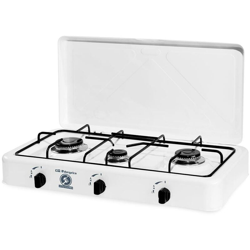 Cocina de gas 3 quemadores con tapa para exterior ( FO3450) - Orbegozo barato