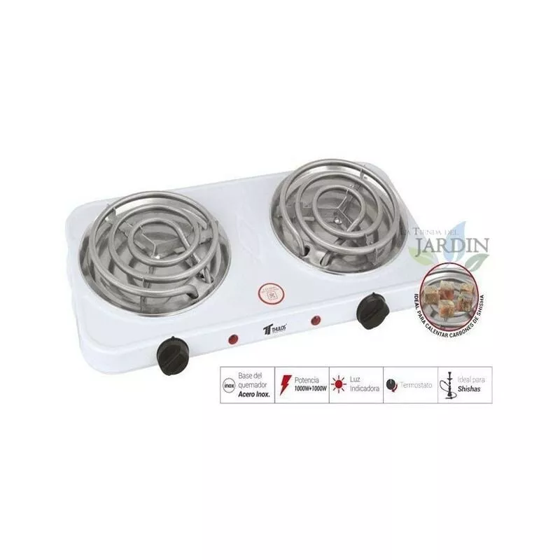 Cocina Eléctrica Portátil, 2 Quemadores, Especial Para Carbones De Shisha En Oferta Cocina Eléctrica Portátil