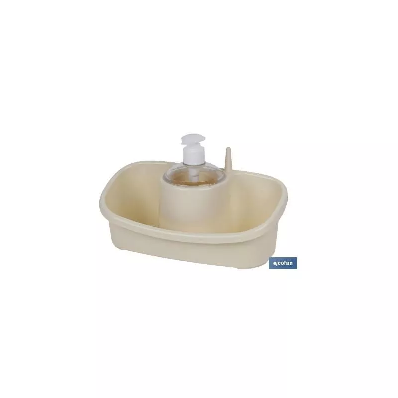 Cofan - PLIMPO estropajero con dosificador beige 26x13x16.5cm caja 6 unid. barato
