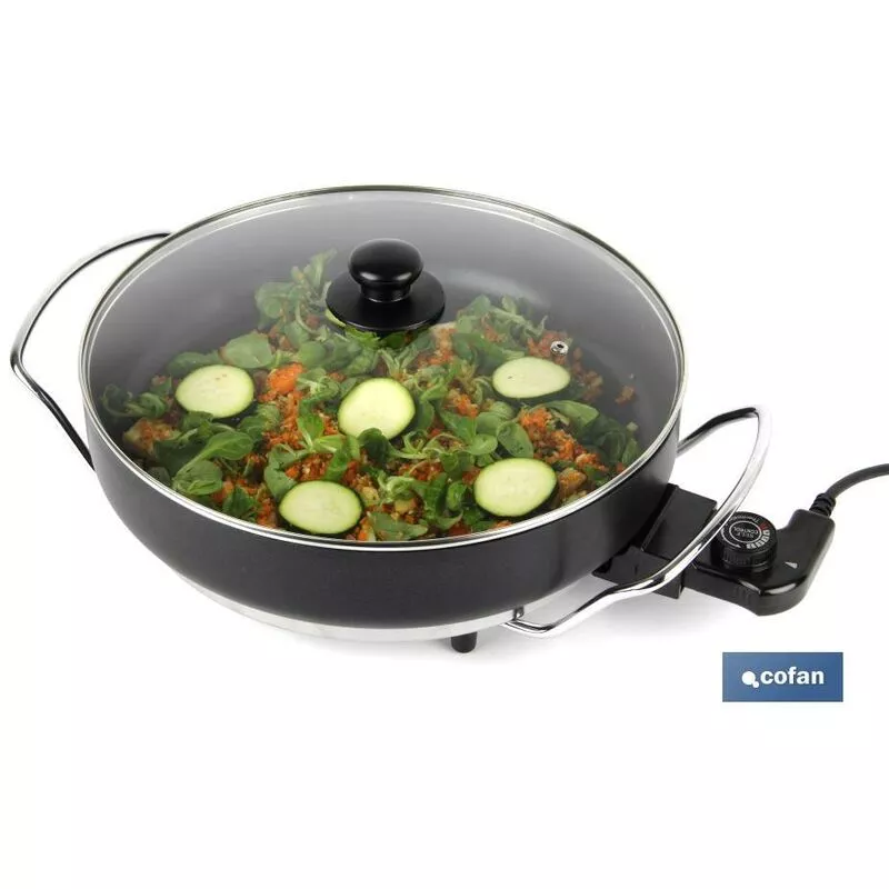 Cofan - Sartén Eléctrica Modelo Belice I 1500 W I Base De Acero Con Revestimiento Adherente I Diámetro 36 Cm En Oferta Cofan - Sartén Eléctrica Modelo Belice I 1500 W I Base De Acero Con Revestimiento Adherente I Diámetro 36 Cm Barato