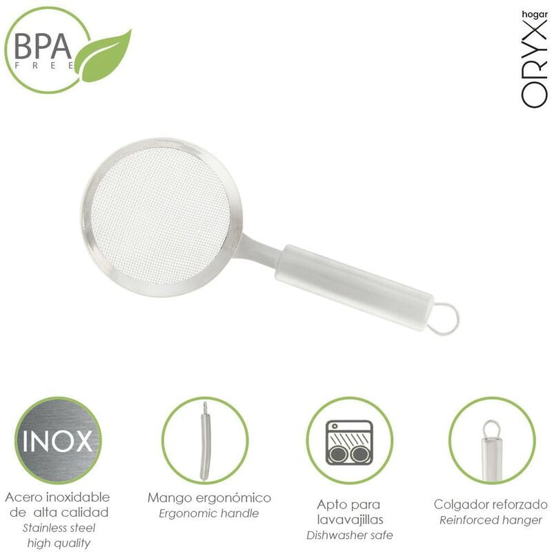 Colador acero inoxidable Ø 10 x 23 (alt) cm. barato