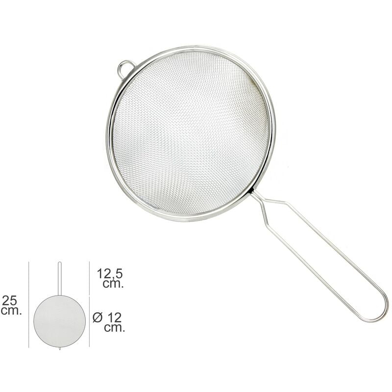 Colador acero inoxidable basic Ø 12 x 25 (alt.) cm. barato
