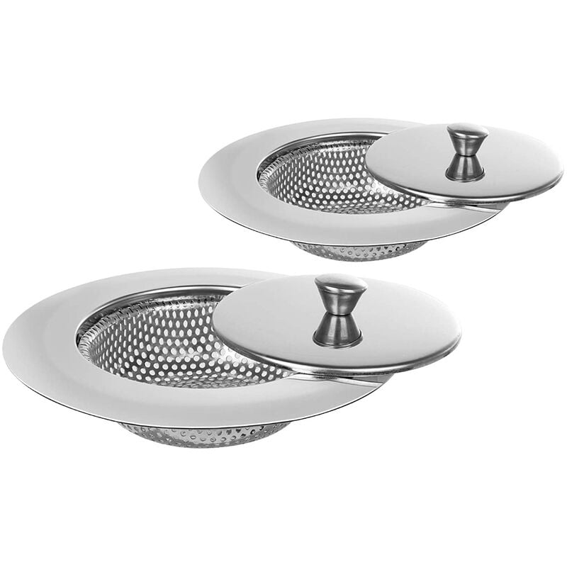 Colador de fregadero de cocina de acero inoxidable de 2 piezas barato