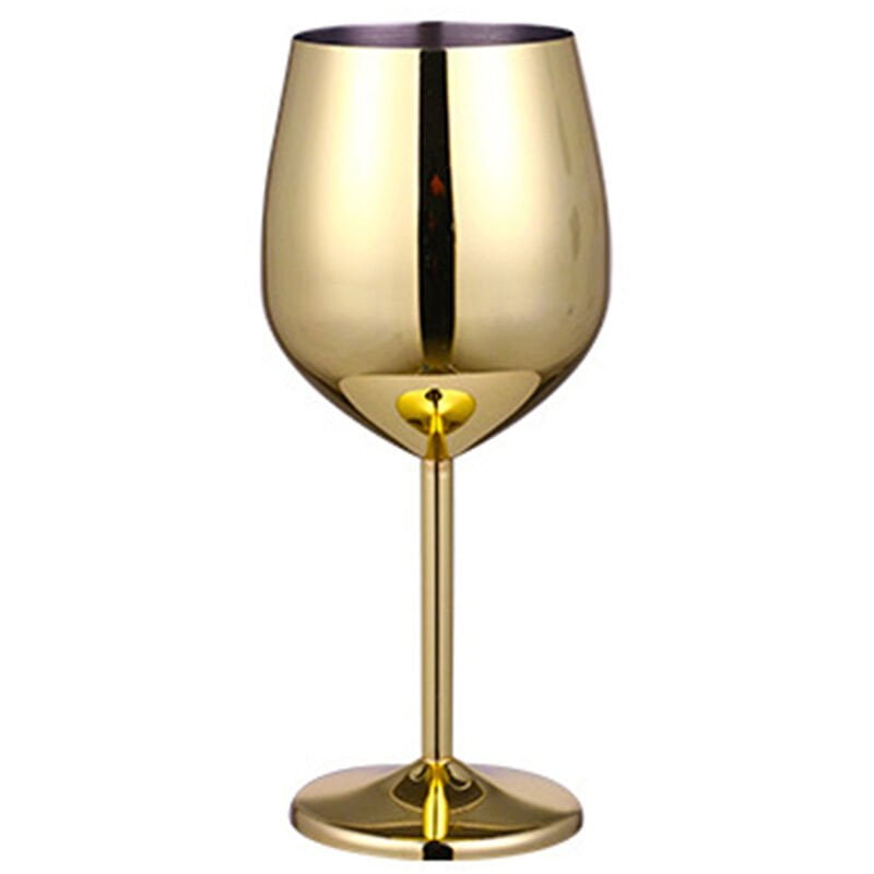 Copa de vino tinto de 500 ml / 17 onzas Contenedor de vino para exteriores Copa de champan de acero inoxidable Copa de champan de calidad superior barato