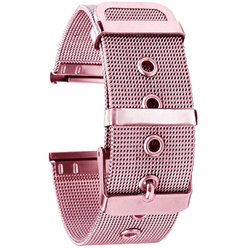 Correas de reloj de acero inoxidable de 20 mm Correa de malla de liberacion rapida Pulsera de metal de repuesto con hebilla de cinturon Pulsera barato