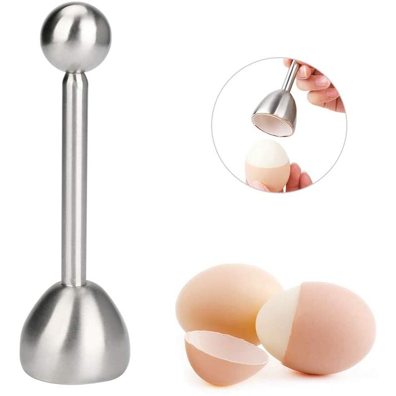 Cortador de huevos de acero inoxidable Herramienta para huevos Separador de yema de huevo Cortador de tapa de huevo de acero inoxidable para huevos barato