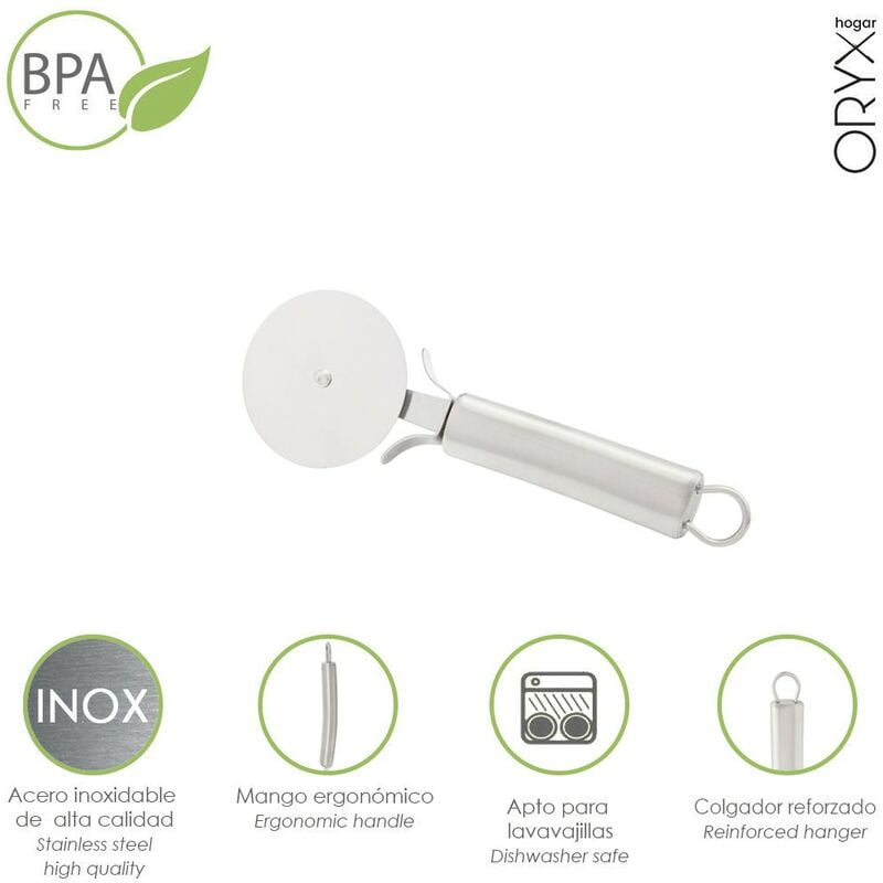 Cortador de pizza acero inoxidable 7 x 20 (alt.) cm. barato