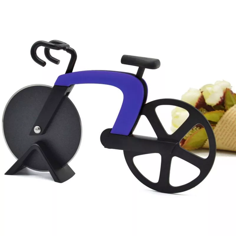 Cortador De Pizza De Acero Inoxidable, Cuchillo De Corte De Pizza Con Forma De Bicicleta De Dos Ruedas, Herramienta De Pizza, Cortador De Pizza, En Oferta Cortador De Pizza De Acero Inoxidable