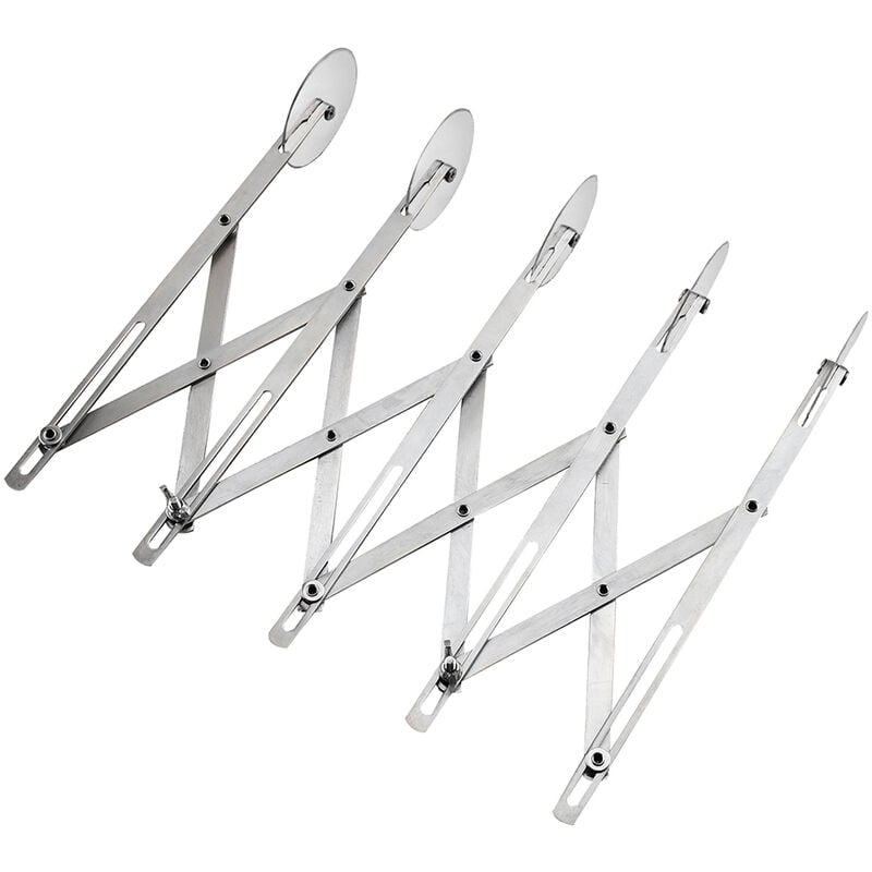 Cortador de pizza multirredondo multifuncion de acero inoxidable 430 de 3/5/7 ruedas Cortador de pasteleria para hornear cortador de cinco ruedas