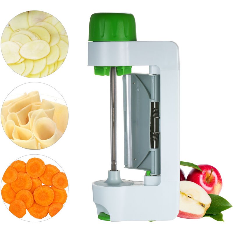 Cortador de verduras Cortador giratorio de frutas y verduras Herramienta de pelado de cocina para frutas y verduras Cortador de frutas de acero barato