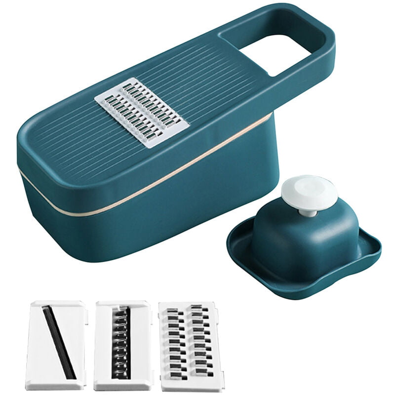 Cortadora de verduras multifuncional 3 en 1 con escurridor y cestas de almacenamiento 4 tipos de cortadora de verduras Cortadora de verduras con barato