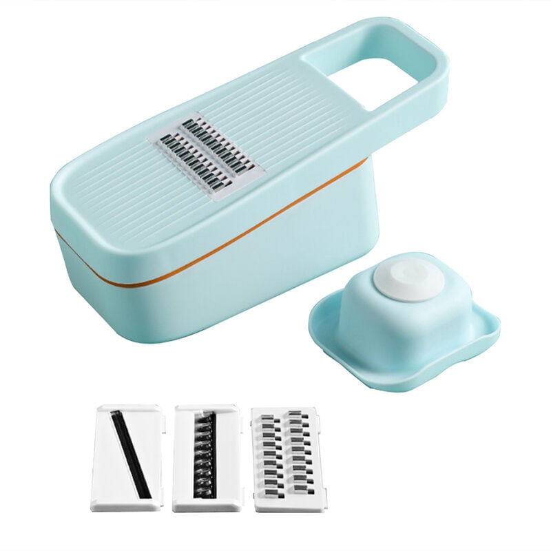 Cortadora de verduras multifuncional 3 en 1 con escurridor y cestas de almacenamiento 4 tipos de cortadora de verduras Cortadora de verduras con barato