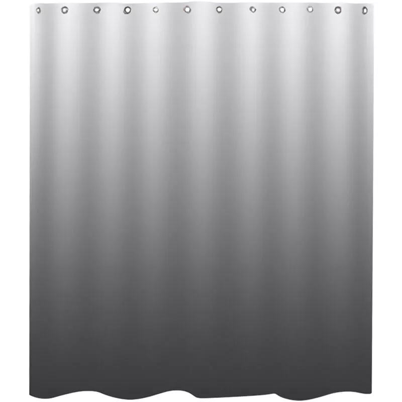 Cortina De Ducha Para Bano, Cortina De Ducha De Tela De Color Gradual Impermeable, Con Ganchos De Ojal De Metal Duraderos,Gris, M En Oferta Cortina De Ducha Para Bano