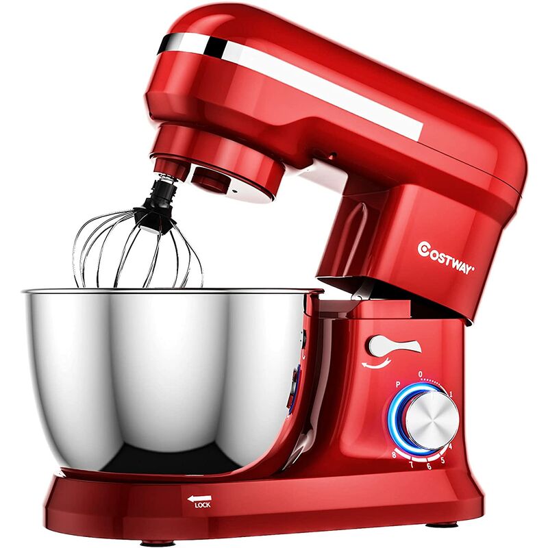 Costway - Batidora Eléctrica 1300W Máquina de Cocina Amasadora de 4