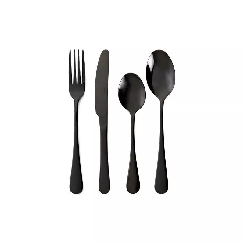 Cuberteria Inox Celebrart Negr 24 Pzas En Oferta Cuberteria Inox Celebrart Negr 24 Pzas Barato