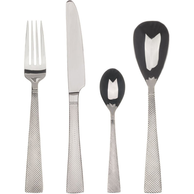 Cuberteria de 24 piezas en acero inoxidable colección Royan - Bergner barato