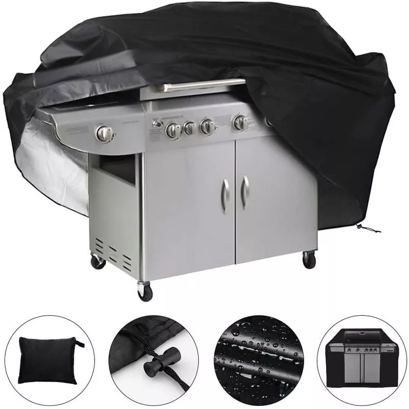 Cubierta de parrilla impermeable 145 x 61 x 117 cm (negro) barato