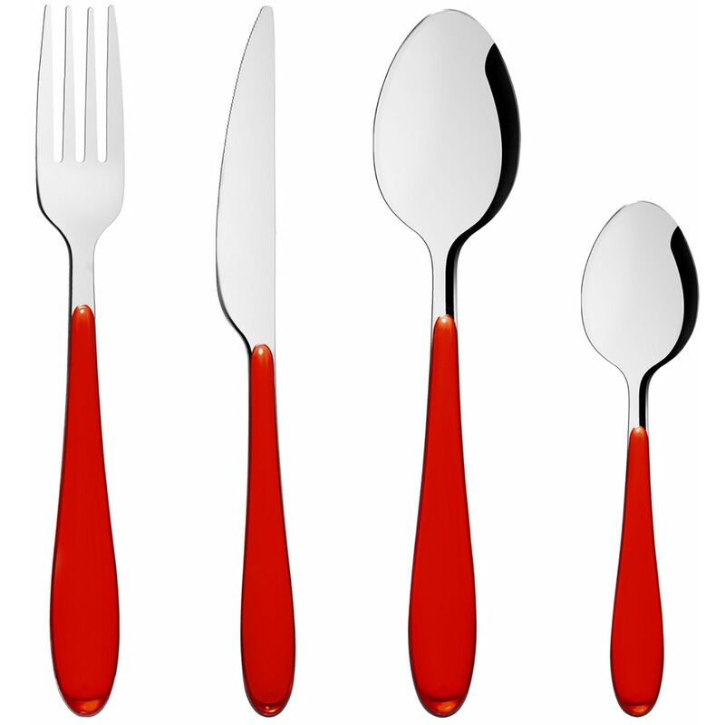 Cubiertos Happy Red 24 Piezas barato