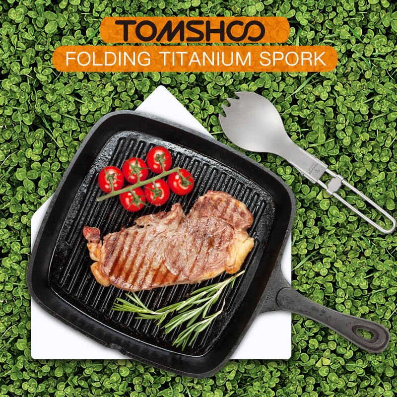 Cuchara plegable de titanio Spork barato