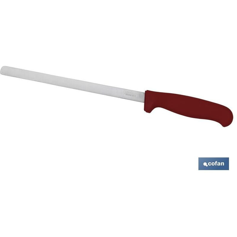 Cuchillo Jamonero con Protector Anti-Accidentes para Zurdos y Diestros | Longitud hoja 30 cm - Ideal para Cortar jamón barato