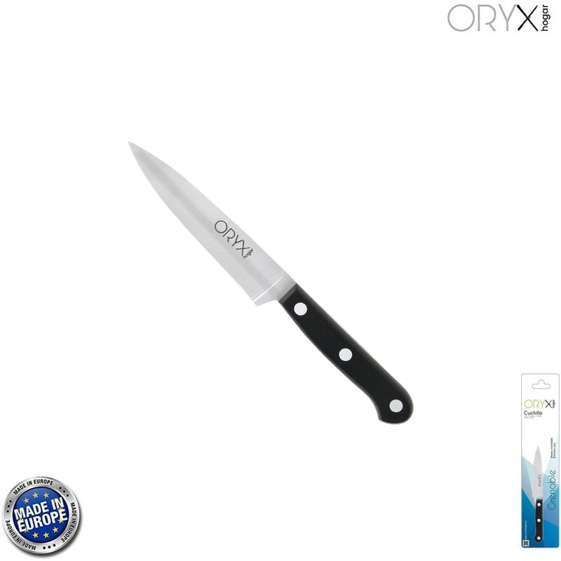 Cuchillo grenoble cocina hoja acero inoxidable 13 cm. negro barato