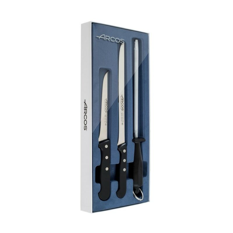 Cuchillo jamonero set univ acero nitrum ne 3 pz - Arcos barato