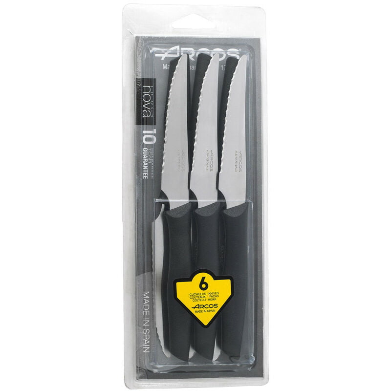 Cuchillos chuletero nova set 6 barato