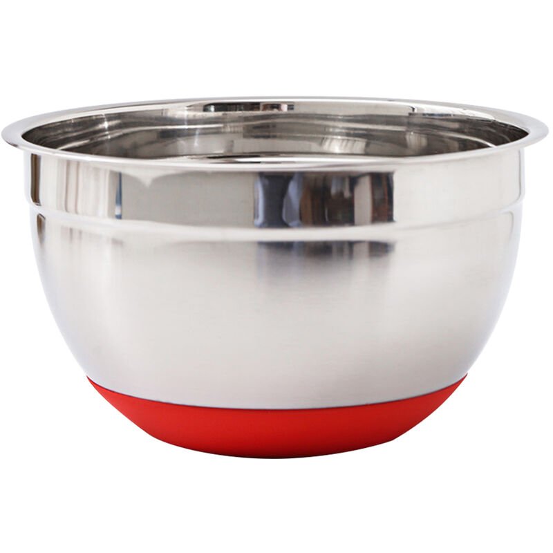 Cuenco para mezclar cuencos de ensalada de acero inoxidable con fondo de silicona antideslizante cuenco de preparacion de cocina cuenco de ensalada barato