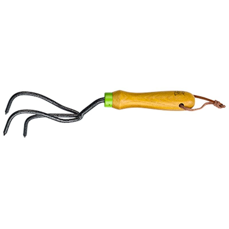 Cultivador de mano para Jardín 6 cm - 3 dientes - Metal / Madera - Central Park barato