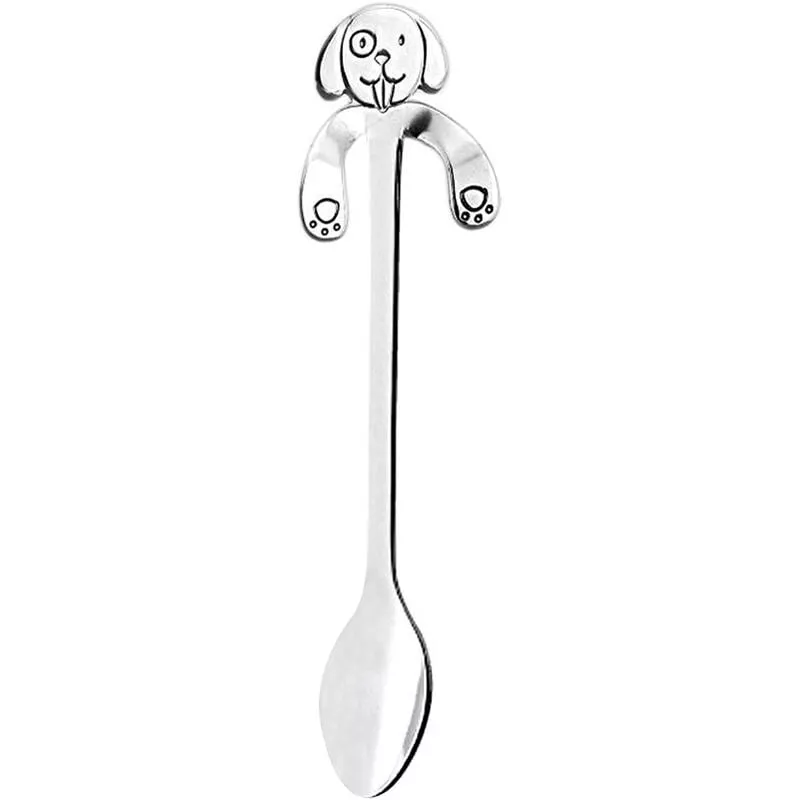 Cute Puppy Spoon 304 Cucharilla De Acero Inoxidable Mango Largo Cucharas De Cafe Azucar Postre Aperitivo Condimento Bistro Cubiertos Taza Colgante En Oferta Cute Puppy Spoon 304 Cucharilla De Acero Inoxidable Mango Largo Cucharas De Cafe Azucar Postre Aperitivo Condimento Bistro Cubiertos Taza Colgante Barato