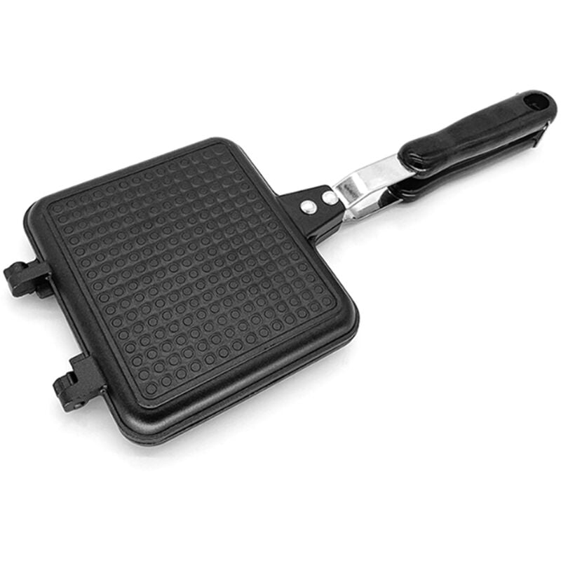 De aluminio de doble cara antiadherente sandwichera pan tostado sarten desayuno Making barato