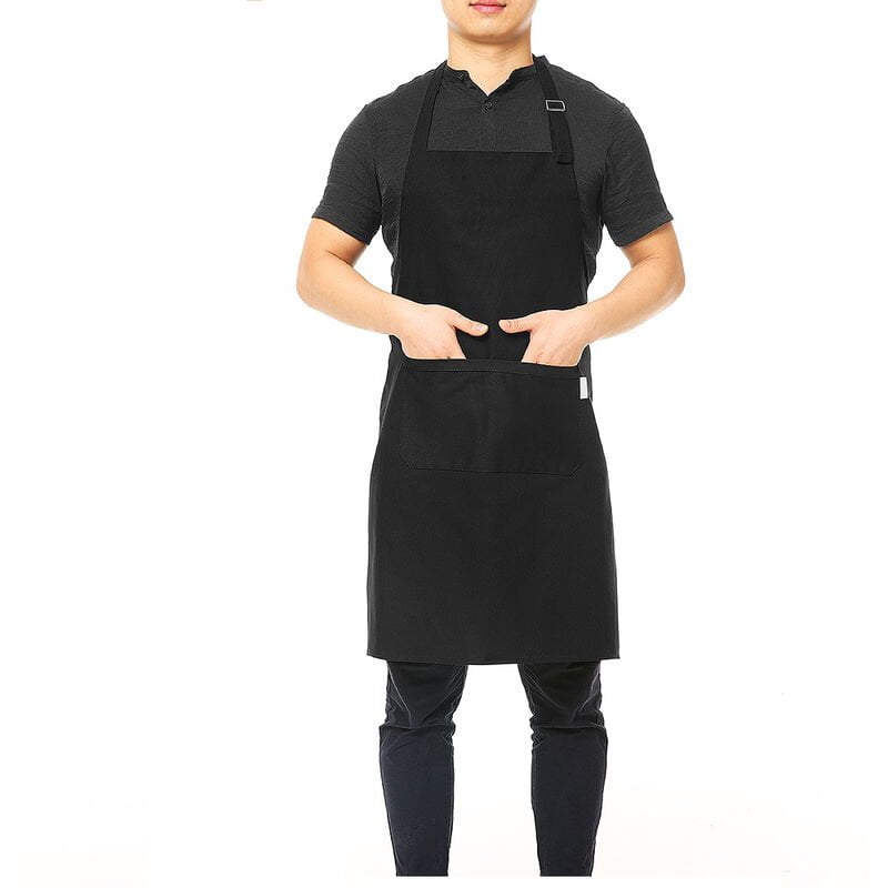 Delantal de cocina multiusos para restaurante y barbacoa Delantal de camarero para cocinar a la parrilla con cinturon ajustable para el cuello Lazos barato