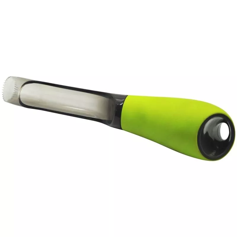 Descorazonador Cocina Frutas 18X7Cm Mango Silicona Inox/Silicona Verde Silico barato