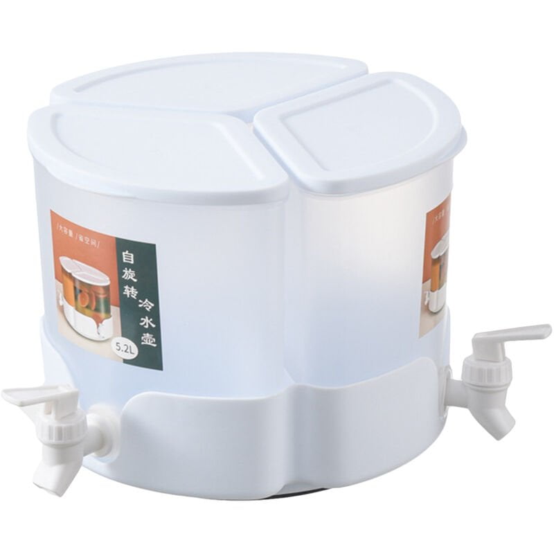 Dispensador de bebidas de 3 tanques 1.7L por tanque Dispensadores de bebidas frias giratorias Dispensadores de bebidas de jugo de frutas Cilindro de barato