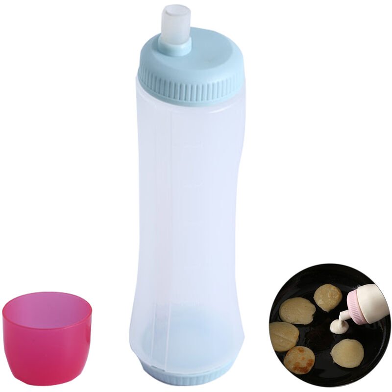 Dispensador de masa para panqueques Botella Mezclador de masa para panqueques Boligrafo para verter panqueques con bola