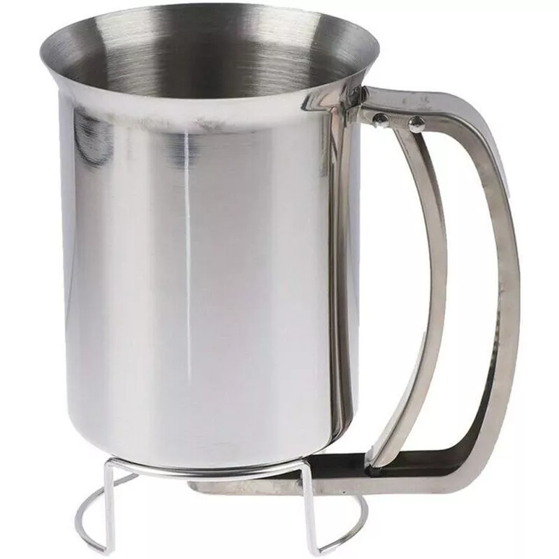 Dispensador De Masa Para Panqueques, Separador De Masa De Acero Inoxidable, Dispensador De Embudo De Herramienta Para Hornear Gofres De Tortas De Mano En Oferta Dispensador De Masa Para Panqueques