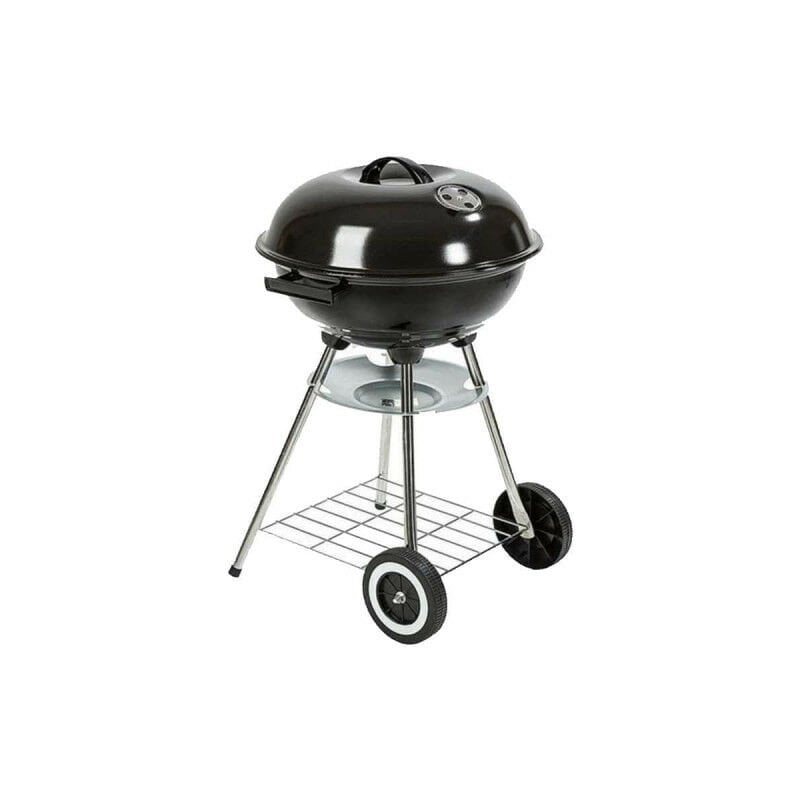 EDM - Barbacoa metalica con tapa y ruedas ø44cm 70cm altura 8718158390219 73834 barato