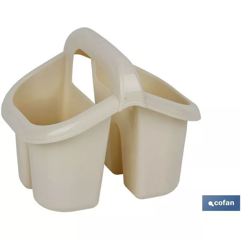 ESCURRECUBIERTOS CON ASA BEIGE 19.5X15.5X16cm venta unitaria barato