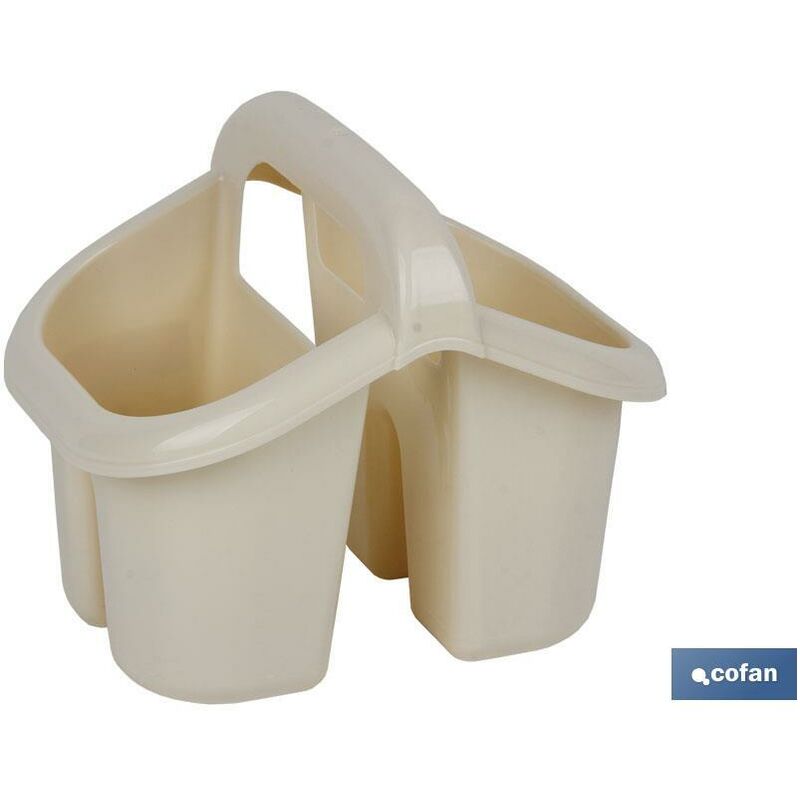 ESCURRECUBIERTOS CON ASA BLANCO 19.5X15.5X16cm venta unitaria barato