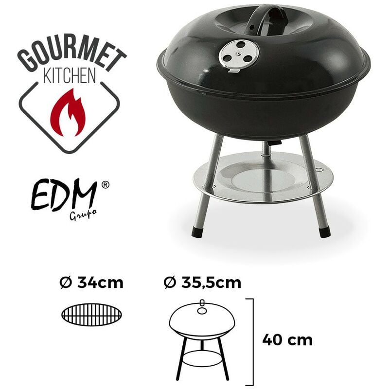 Edm - Barbacoa Negra Ø35