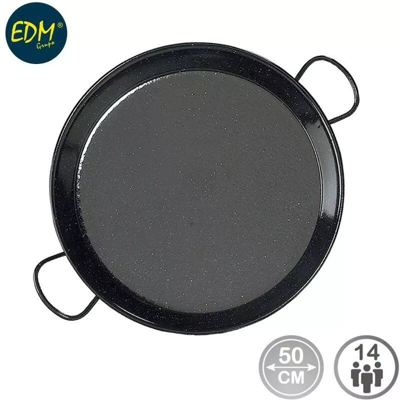 Edm - Paella Tradicional Acero Esmaltado Ø50Cm (14 Personas) barato