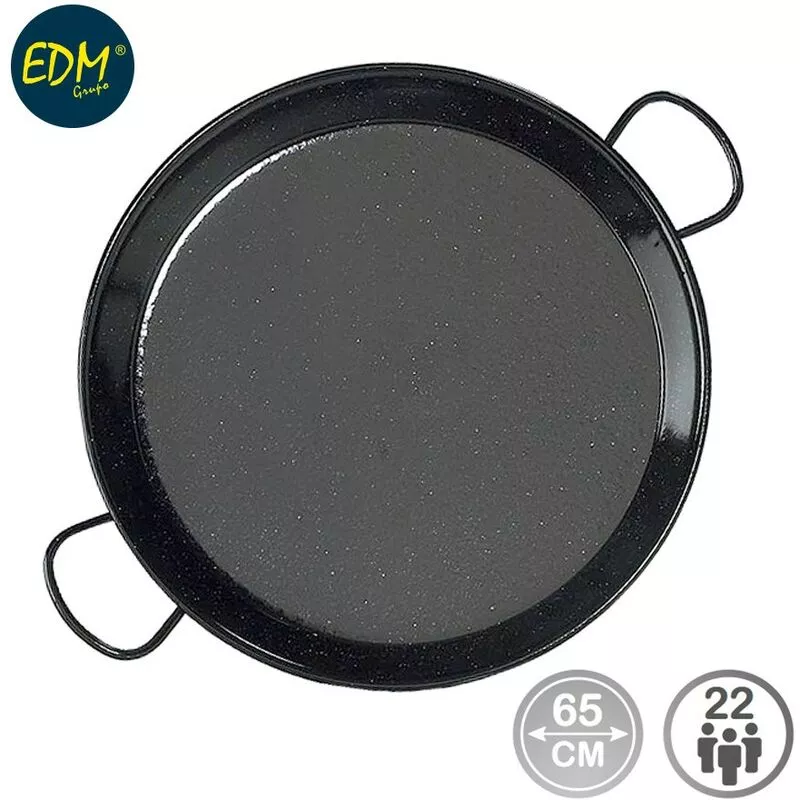 Edm - Paella Tradicional Acero Esmaltado Ø65Cm (22 Personas) barato