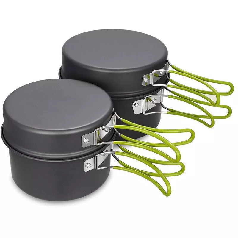 El Sistema De Los Utensilios De Cocina Que Acampa, Que Va De Excursion Al Aire Libre Que Hace Mochilero La Cacerola Del Pote Lleva La Malla Lleva El En Oferta El Sistema De Los Utensilios De Cocina Que Acampa